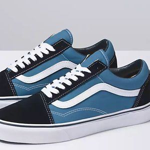 Vans Old Skool -- Men's 9, Navy/White/Black